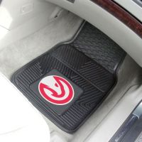Atlanta Hawks Heavy Duty 2-Piece Vinyl Car Mats - 18 x 27