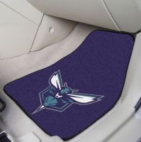 Charlotte Bobcats 2-piece Carpeted Car Mats - 18 x 27