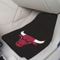 Chicago Bulls 2-piece Carpeted Car Mats - 18 x 27