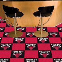 Chicago Bulls Carpet Tiles - 18 x 18 Tiles