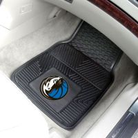 Dallas Mavericks Heavy Duty 2-Piece Vinyl Car Mats - 18 x 27