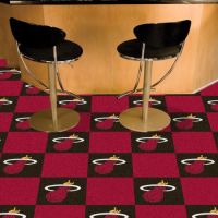 Miami Heat Carpet Tiles - 18 x 18 Tiles
