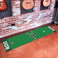 Milwaukee Bucks Putting Green Mat - 18 x 72