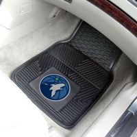 Minnesota Timberwolves Heavy Duty 2-Piece Vinyl Car Mats - 18 x 27