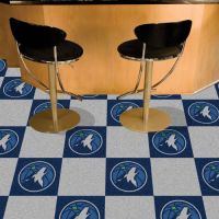 Minnesota Timberwolves Carpet Tiles - 18 x 18 Tiles