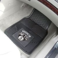 New Jersey Nets Heavy Duty 2-Piece Vinyl Car Mats - 18 x 27