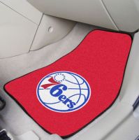 Philadelphia 76ers 2-piece Carpeted Car Mats - 18 x 27