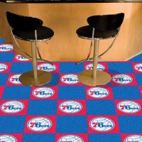 Philadelphia 76ers Carpet Tiles - 18 x 18 Tiles