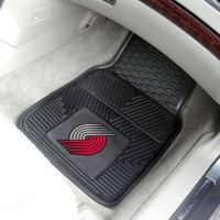 Portland Trail Blazers Heavy Duty 2-Piece Vinyl Car Mats - 18 x 27