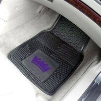Sacramento Kings Heavy Duty 2-Piece Vinyl Car Mats - 18 x 27