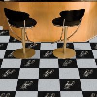 San Antonio Spurs Carpet Tiles - 18 x 18 Tiles