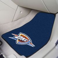 Oklahoma City Thunder 2-piece Carpeted Car Mats - 18 x 27