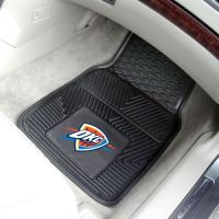 Oklahoma City Thunder Heavy Duty 2-Piece Vinyl Car Mats - 18 x 27