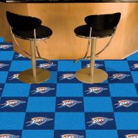 Oklahoma City Thunder Carpet Tiles - 18 x 18 Tiles