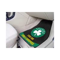 Boston Celtics 2008 Champs 2-piece Carpeted Car Mats - 18 x 27