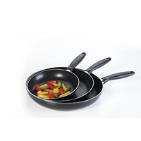 Pedrini 8-10-12 Inch Aluminum 3PK Frying Pan