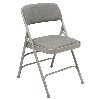 2300 Series Premium Triple-Brace Fabric-Covered Folding Chair