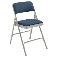 Blue Fabric / Gray Frame