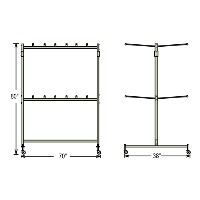 Dimensions with Extender Bar