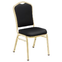 9300 Series Silhouette Vinyl Padded Stack Chair