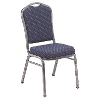 Navy Fabric with Pattern / Silvervein Frame