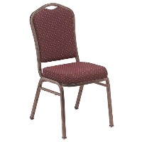 Burgundy Fabric with Pattern / Coppervein Frame