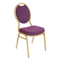 9500 Series Tear Drop Fabric Padded Stack Chair