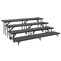 Carpeted 4-Level Riser