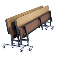 Tables and benches fold and nest beautifully for storage.