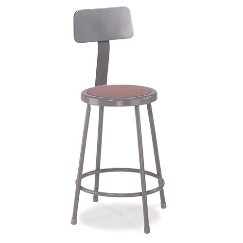 6200 Series Heavy-Duty Steel Lab Stool