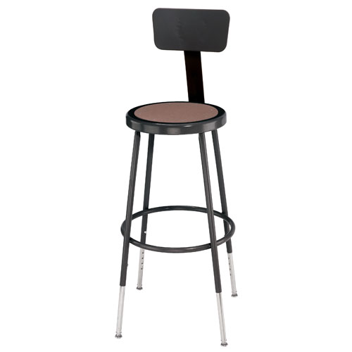 6200 Series Adjustable Heavy-Duty Steel Lab Stool