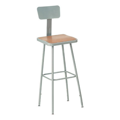 6300 Series Heavy-Duty Square Steel Lab Stool