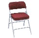 Burgundy Fabric / Gray Frame