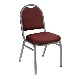 9200 Series Dome-Back Fabric Padded Stack Chair