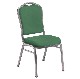 Hunter Green Fabric / Silvervein Frame