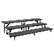 Carpeted 3-Level Riser