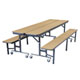 Combine single bench units to create one large table.