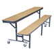 Rotate the backrest 90&deg; to provide a versatile writing surface, ideal for classroom instruction, testing, and study hall use.