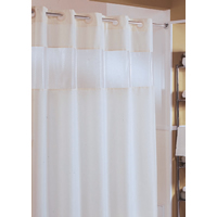 Hookless&reg; Fabric Shower Curtain - The Major - Beige - 71"W x 74"H