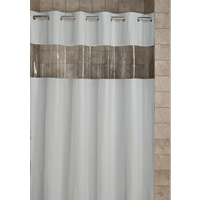 Hookless&reg; Vinyl Shower Curtain - Vision - Beige - 71"W x 74"H
