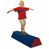 Balance Beam, 48"L x 8.5"H x 16"W at Base, Tapering to 7"W at Top