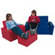 Couch, Chair, and Ottoman Seating Group
