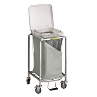 Single "Easy Access" Hamper with Foot Pedal