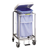 Single "Leakproof" Hamper with Foot Pedal
