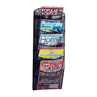 Onyx&trade; Mesh Wall Mount Magazine Display Racks