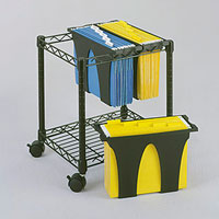 Wire File Storage with Removable Tubs, 14.5"W x 17.75"D x 19.5"H