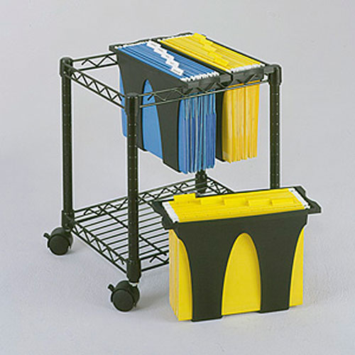 Wire File Storage with Removable Tubs