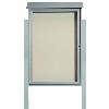 Park Ranger Series Single Hinged Door Bulletin Board with Mounting Posts