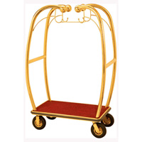Curved Upright Bellmans Luggage Cart