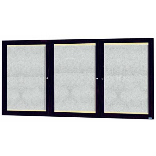 Outdoor Enclosed Aluminum Framed Bulletin Board with LED Lighting